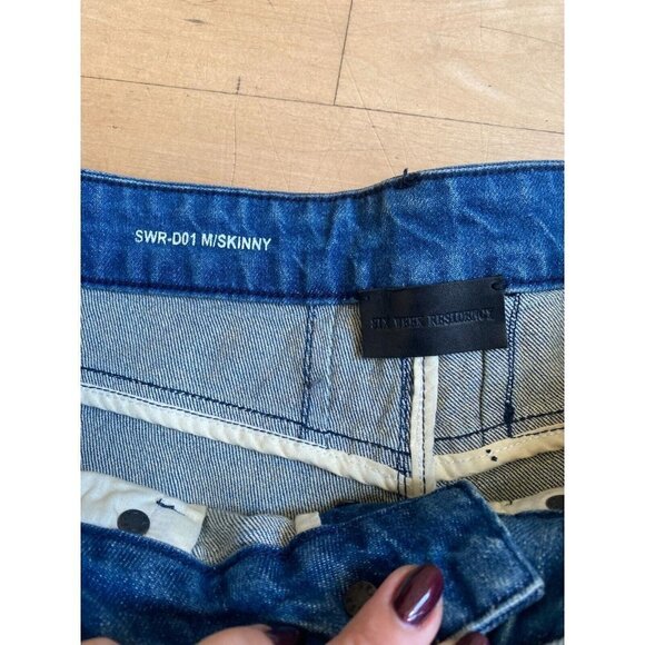 Six week Residency BNWOT "Desert Oasis" indigo skinny jeans button fly - Picture 6 of 8